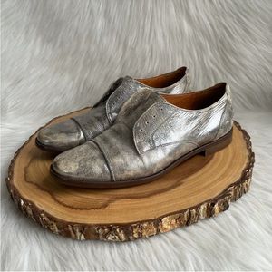 Madewell Silver Leather Flats
